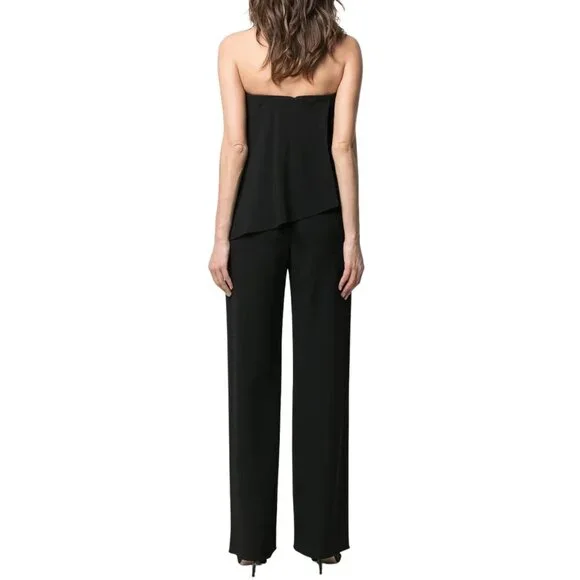 NWT Emporio Armani Strapless Straight Leg Jumpsuit in Black Sz. 40 - Picture 5 of 5